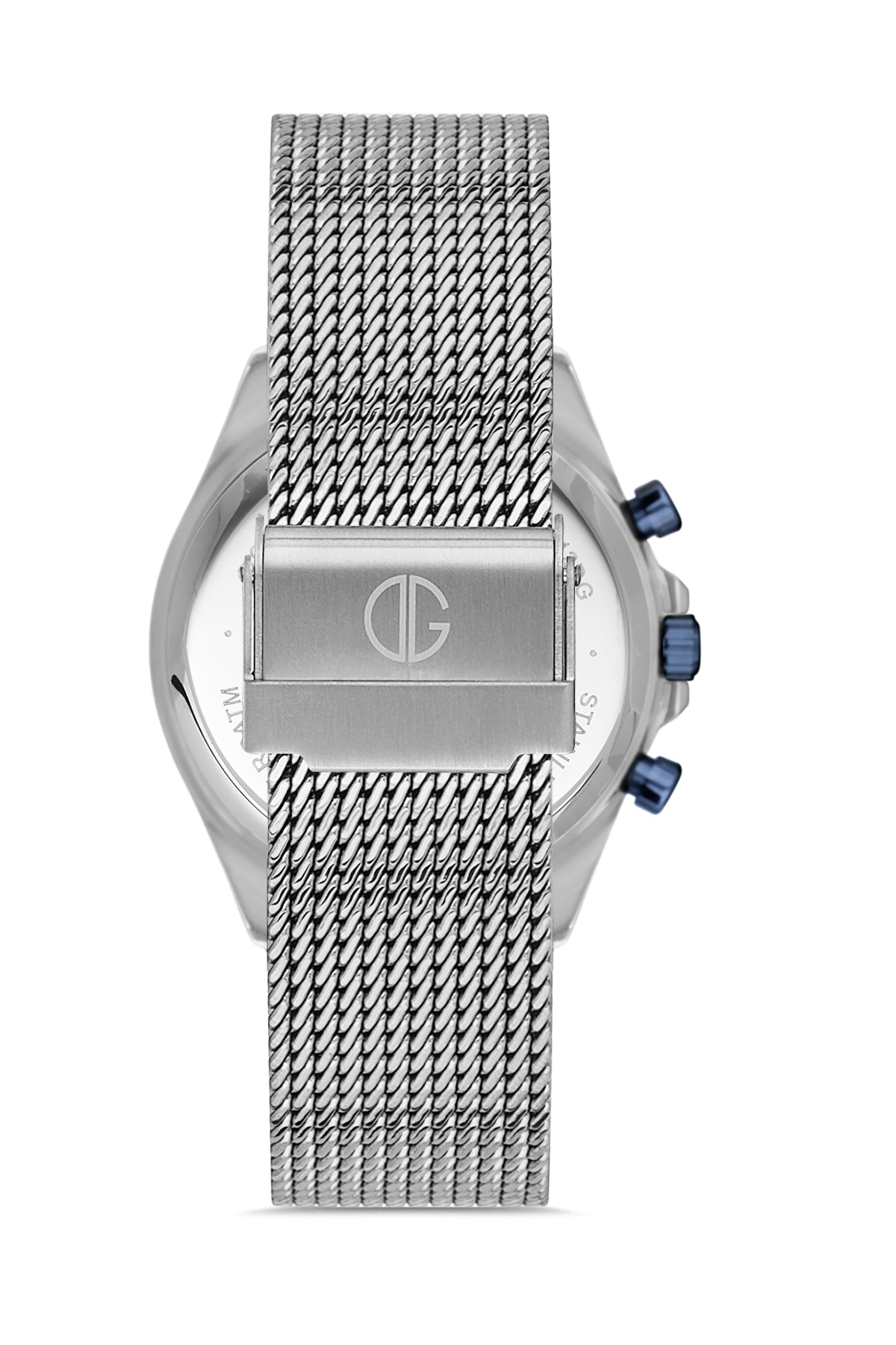 DAVID GUNER GÜMÜŞ KAPLAMALI BEYAZ KADRANLI ERKEK KOL SAATİ - DG-8323GC-A1