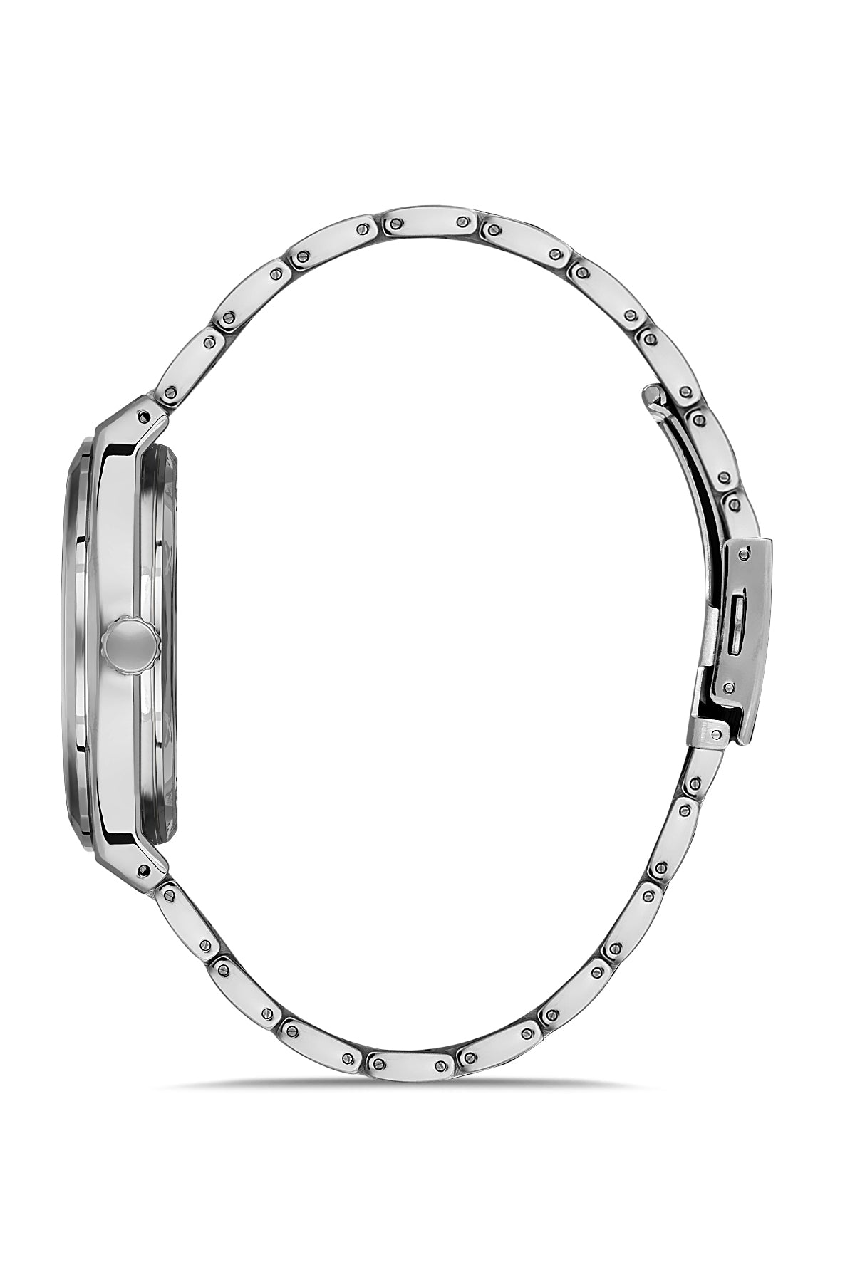 DAVID GUNER GÜMÜŞ KAPLAMALI BEYAZ KADRANLI ERKEK KOL SAATİ DG-8653GA-A1