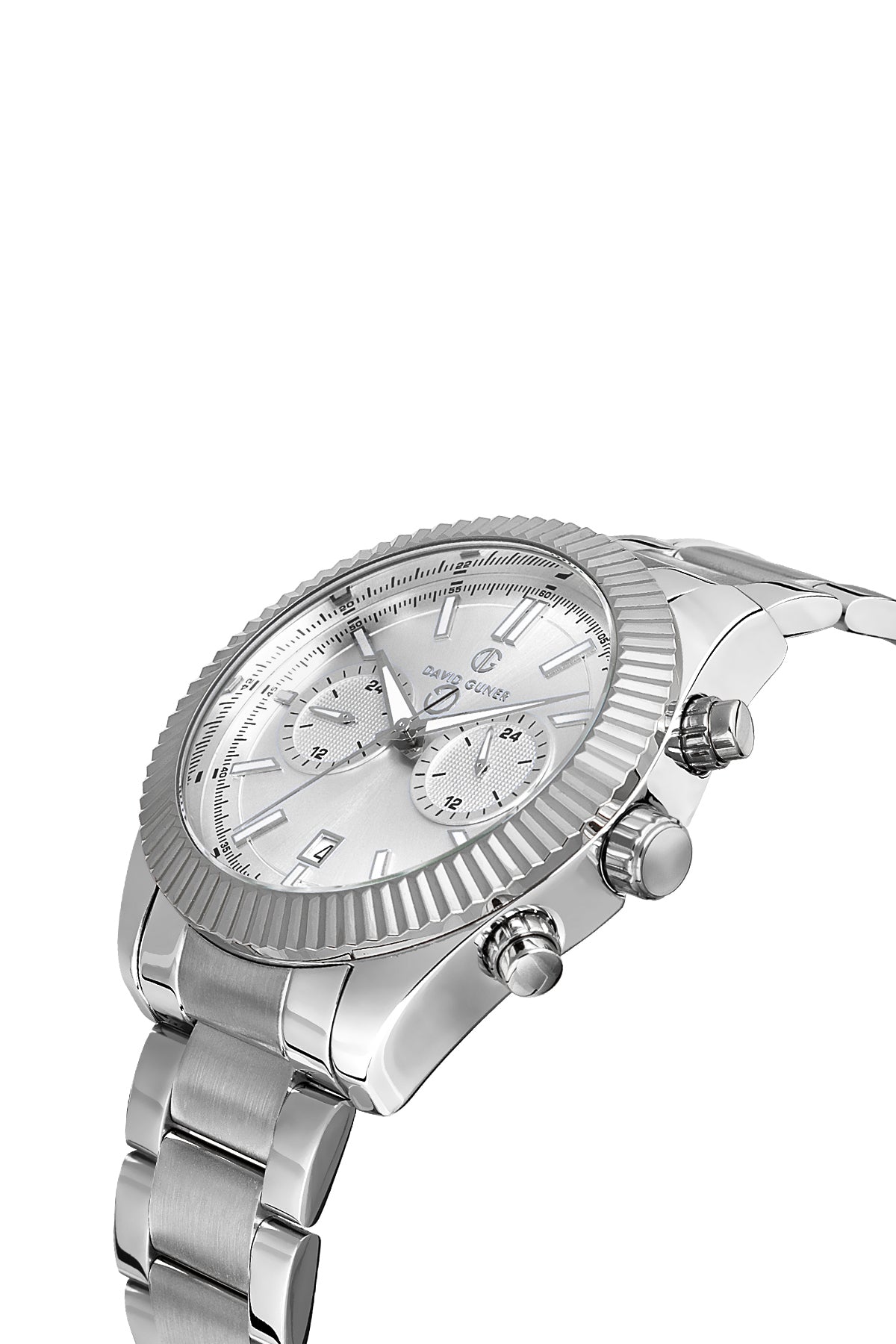 DAVID GUNER Gümüş Kadranlı Gümüş Kaplama Erkek Kol Saati