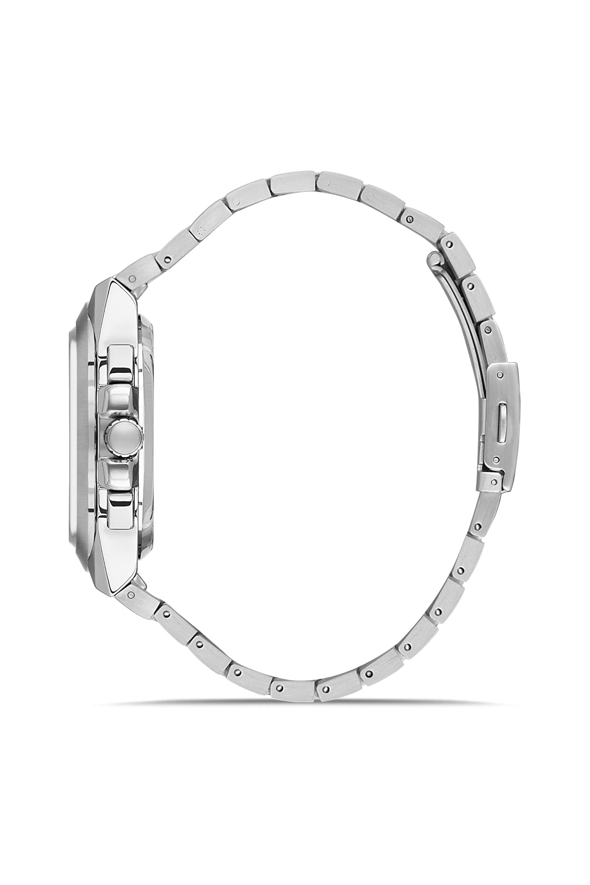 DAVID GUNER GÜMÜŞ KAPLAMALI BEYAZ KADRANLI ERKEK KOL SAATİ DG-8864GA-A1