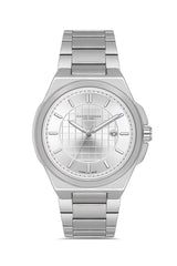 DAVID GUNER GÜMÜŞ KAPLAMALI BEYAZ KADRANLI ERKEK KOL SAATİ DG-8870GA-A1