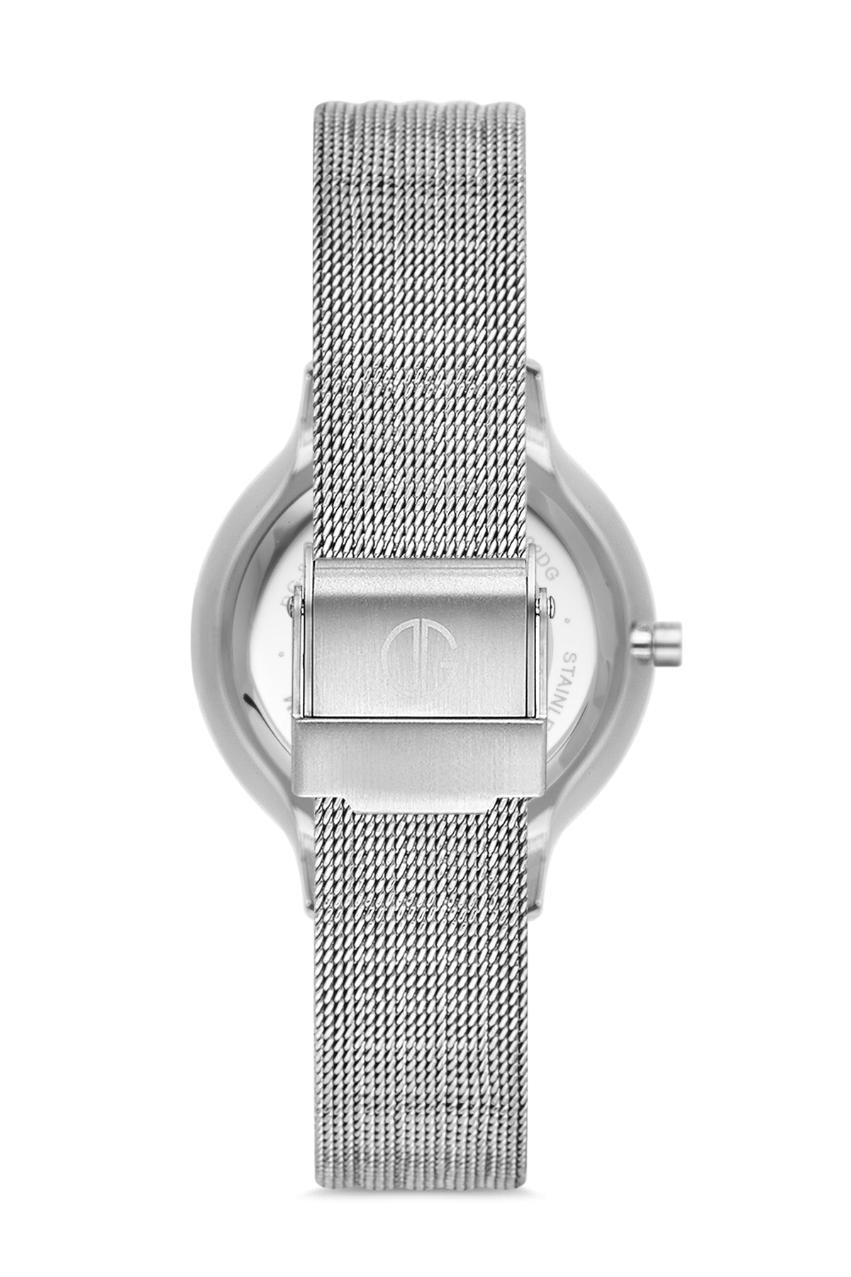 DAVID GUNER GÜMÜŞ KAPLAMALI BEYAZ KADRANLI KADIN KOL SAATİ - DG-8120LC-A1