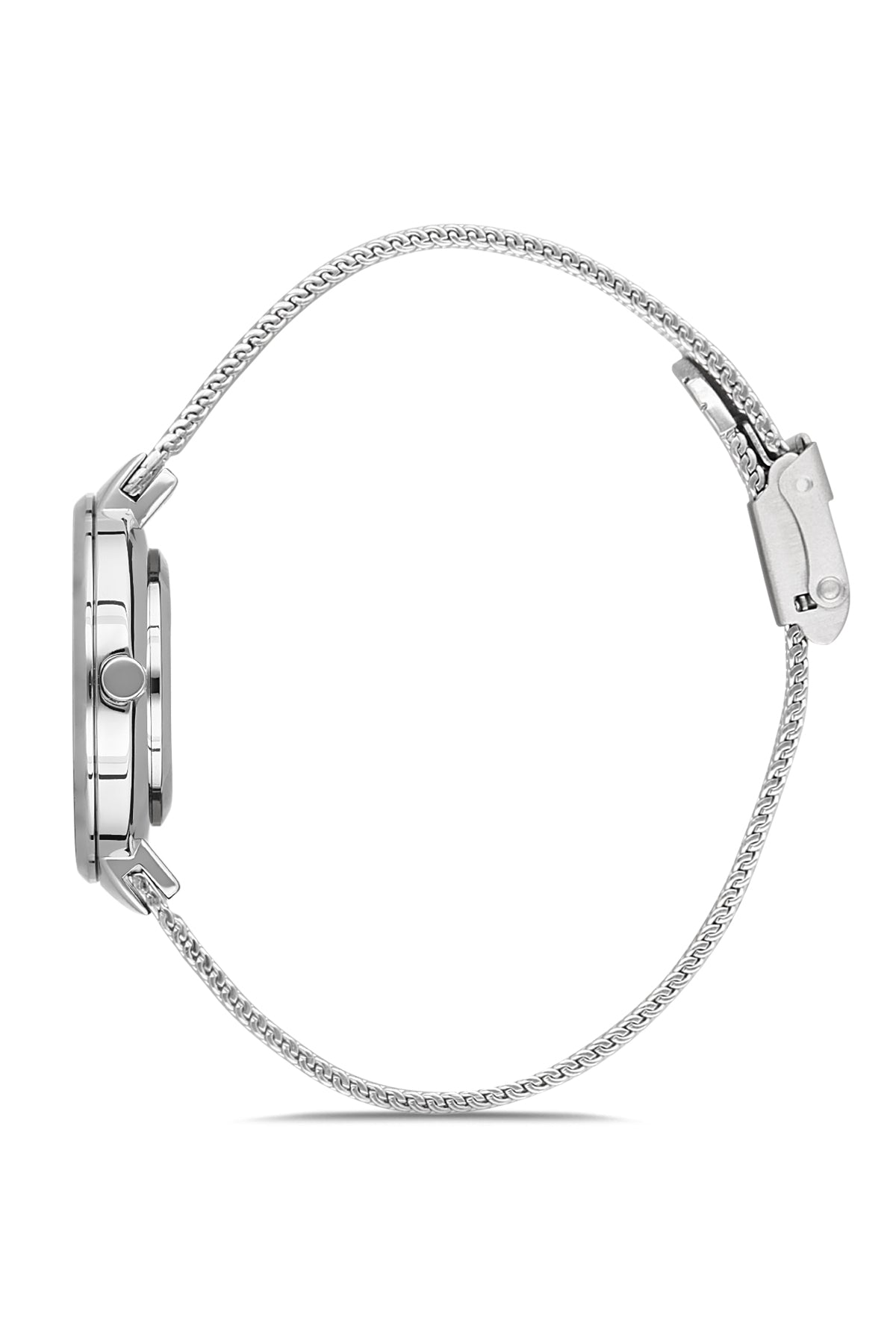 DAVID GUNER GÜMÜŞ KAPLAMALI BEYAZ KADRANLI KADIN KOL SAATİ - DG-8130LC-A1