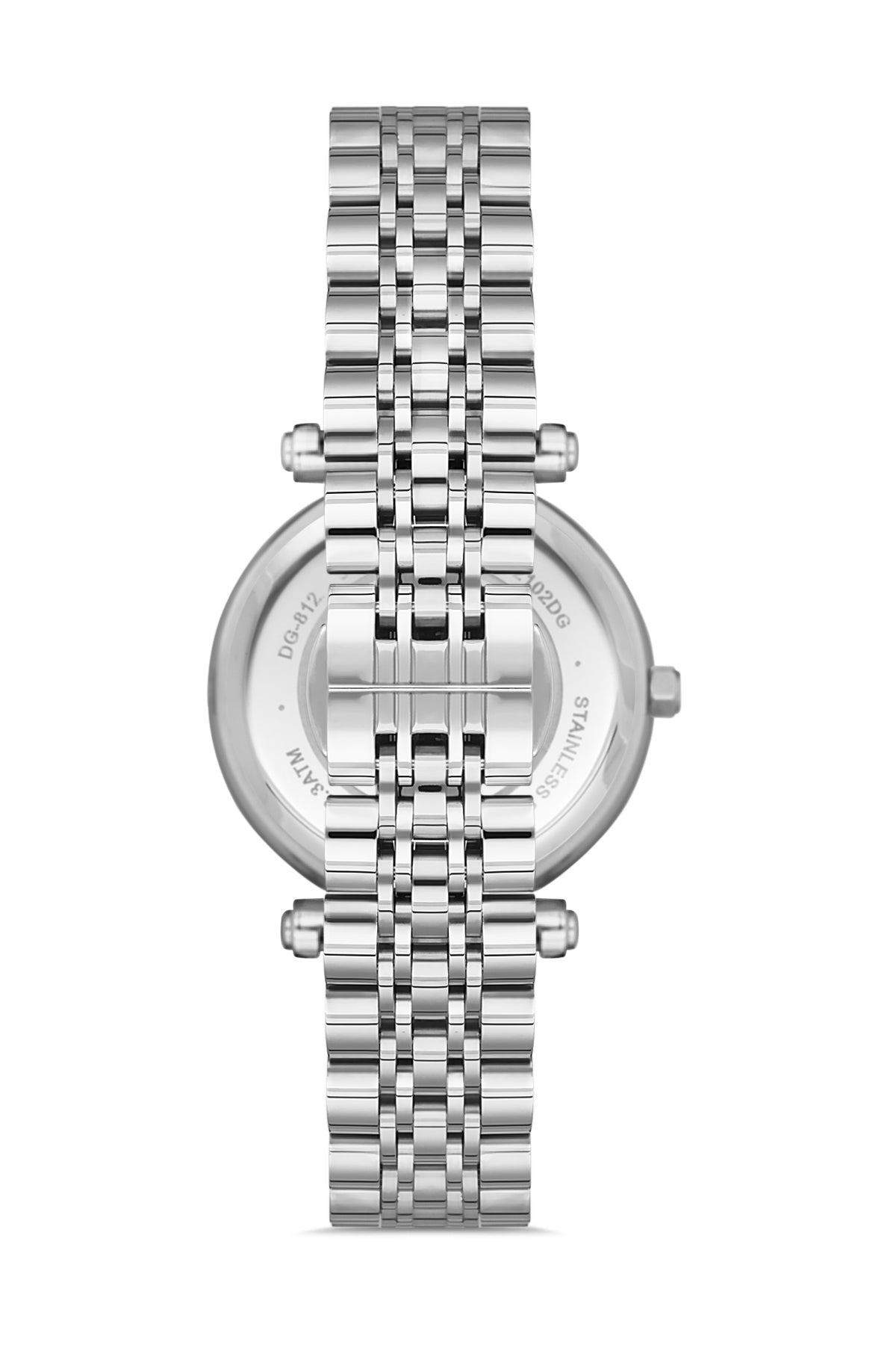 DAVID GUNER GÜMÜŞ KAPLAMALI BEYAZ KADRANLI KADIN KOL SAATİ - DG-8183LA-A1