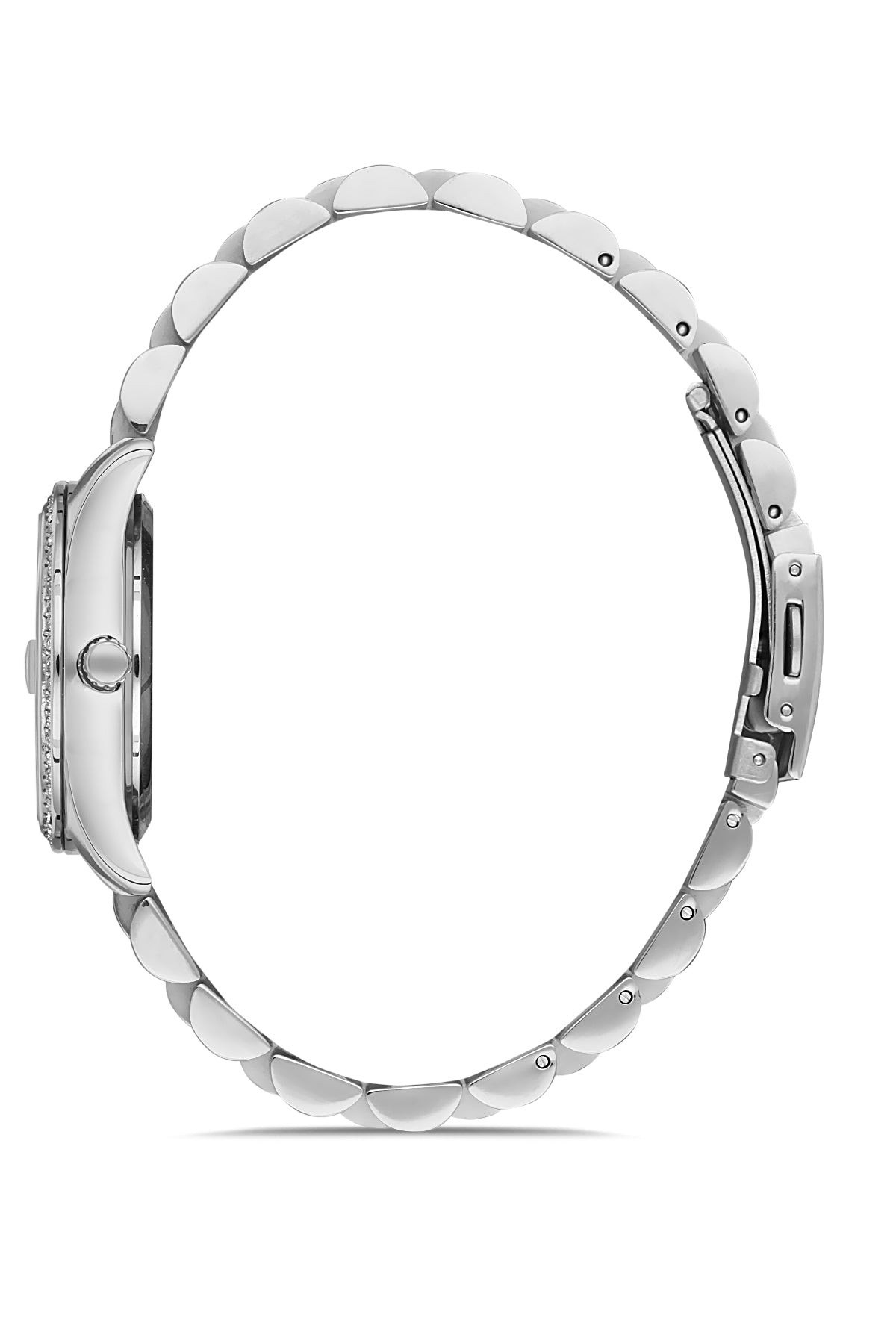 DAVID GUNER Gümüş Kadranlı Gümüş Kaplamalı Kadın Kol Saati - DG-8193LA-A1