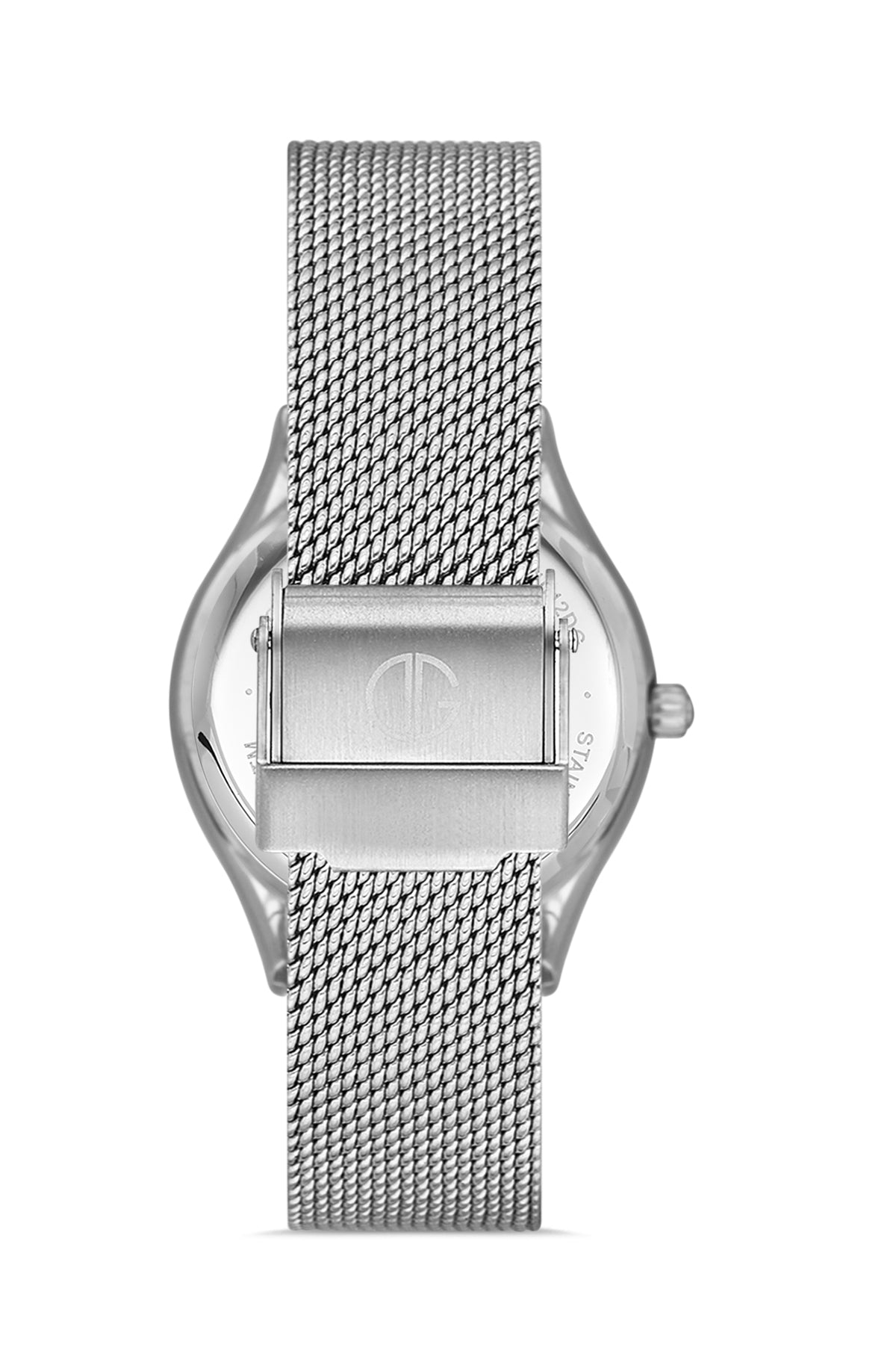 DAVID GUNER Gümüş Kaplama Gümüş Kadranlı Multi Fonksiyon Çelik Örme Kordon Kadın Kol Saati - DG-8276LC-A1