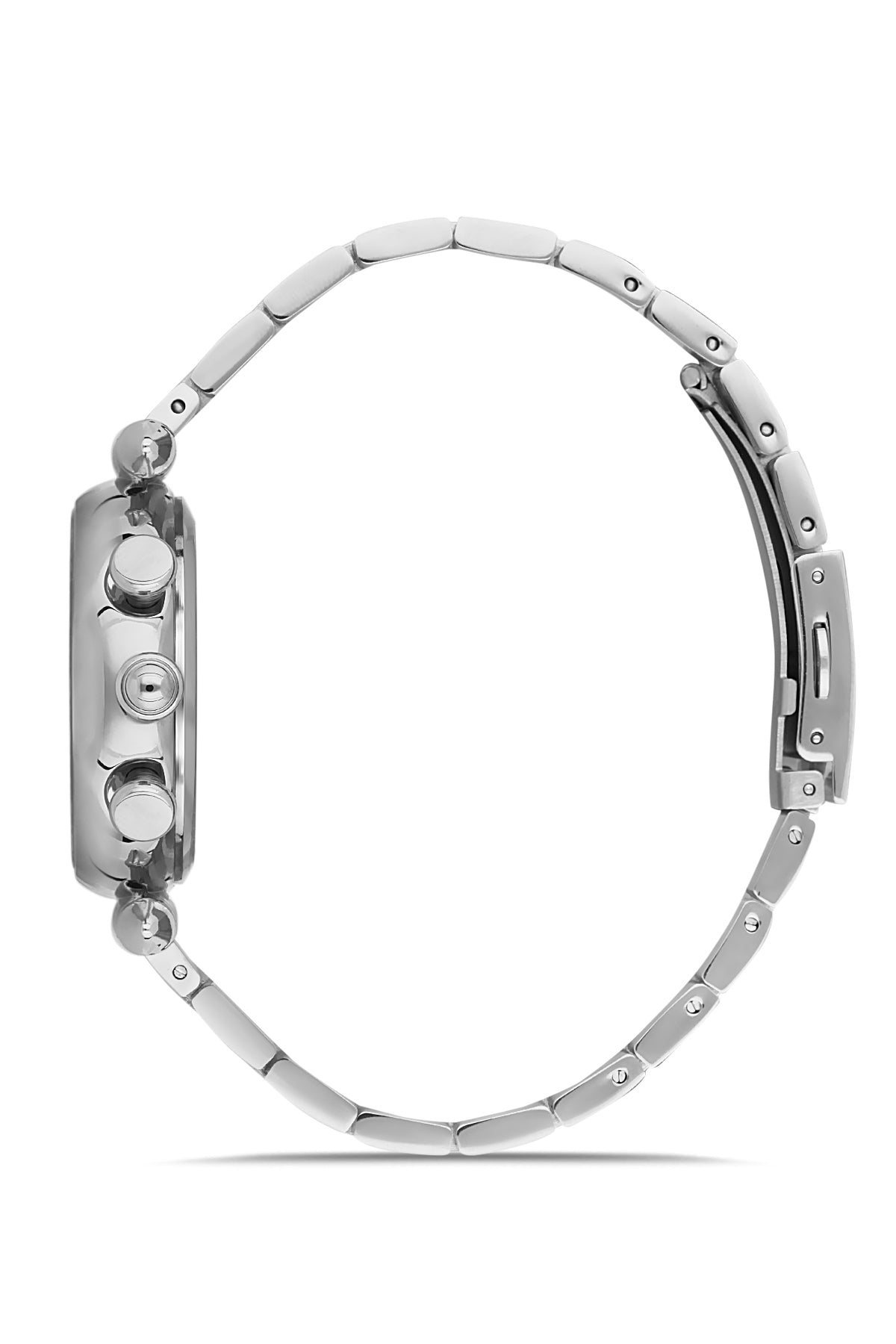 DAVID GUNER GÜMÜŞ KAPLAMALI BEYAZ KADRANLI KADIN KOL SAATİ DG-8298LA-A1