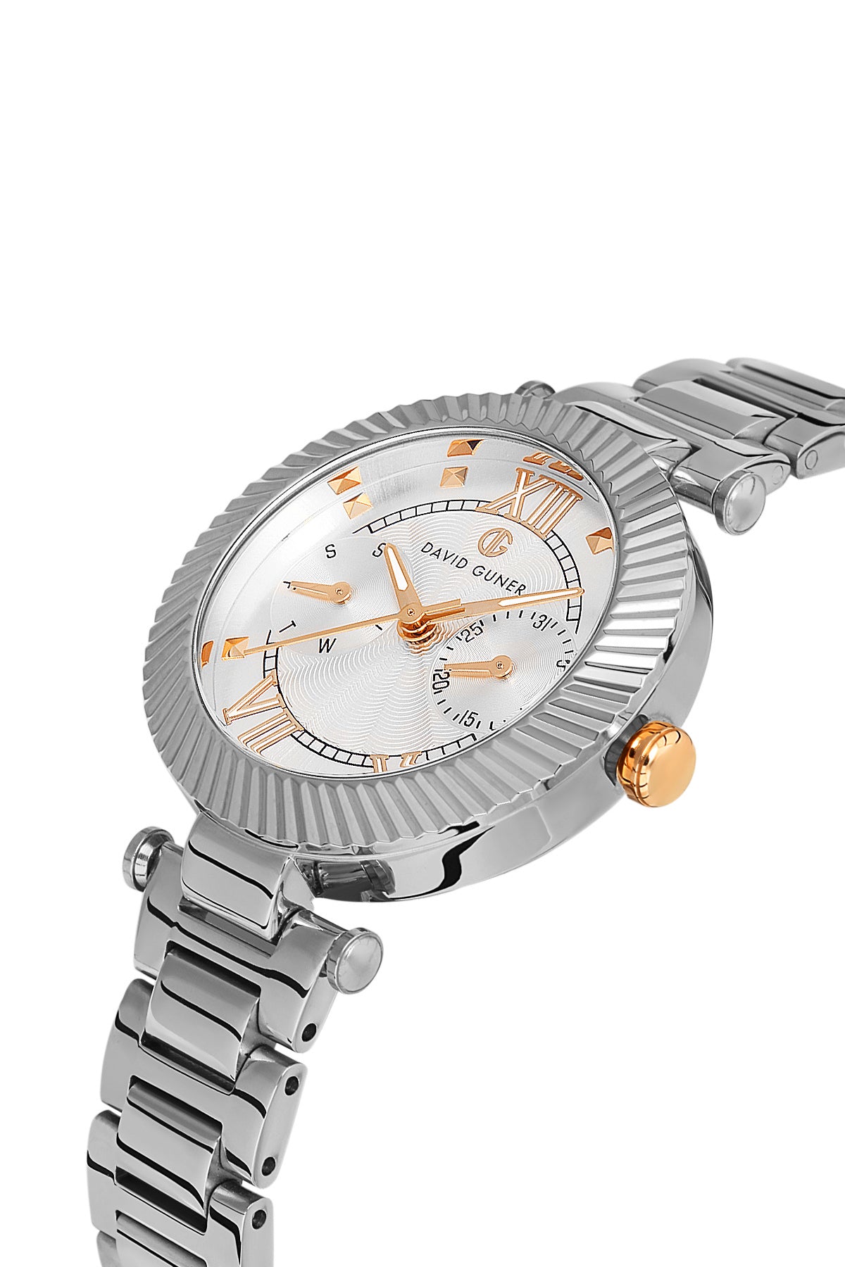 DAVID GUNER Silver Dial Silver Plating Women's Watch