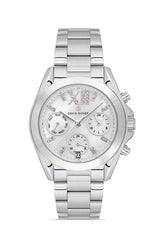 DAVID GUNER Beyaz Kadranlı Paslanmaz Masif Çelik Kadın Kol Saati - DG-8650LA-A1