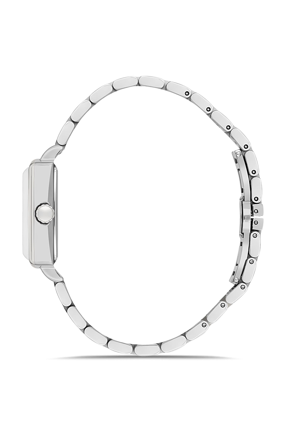 DAVID GUNER Silver Plating Women's Watch with Silver Band