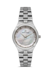 DAVID GUNER Gümüş Kaplama Gümüş Kadranlı Kadın Kol Saati - DG-8829LA-A1