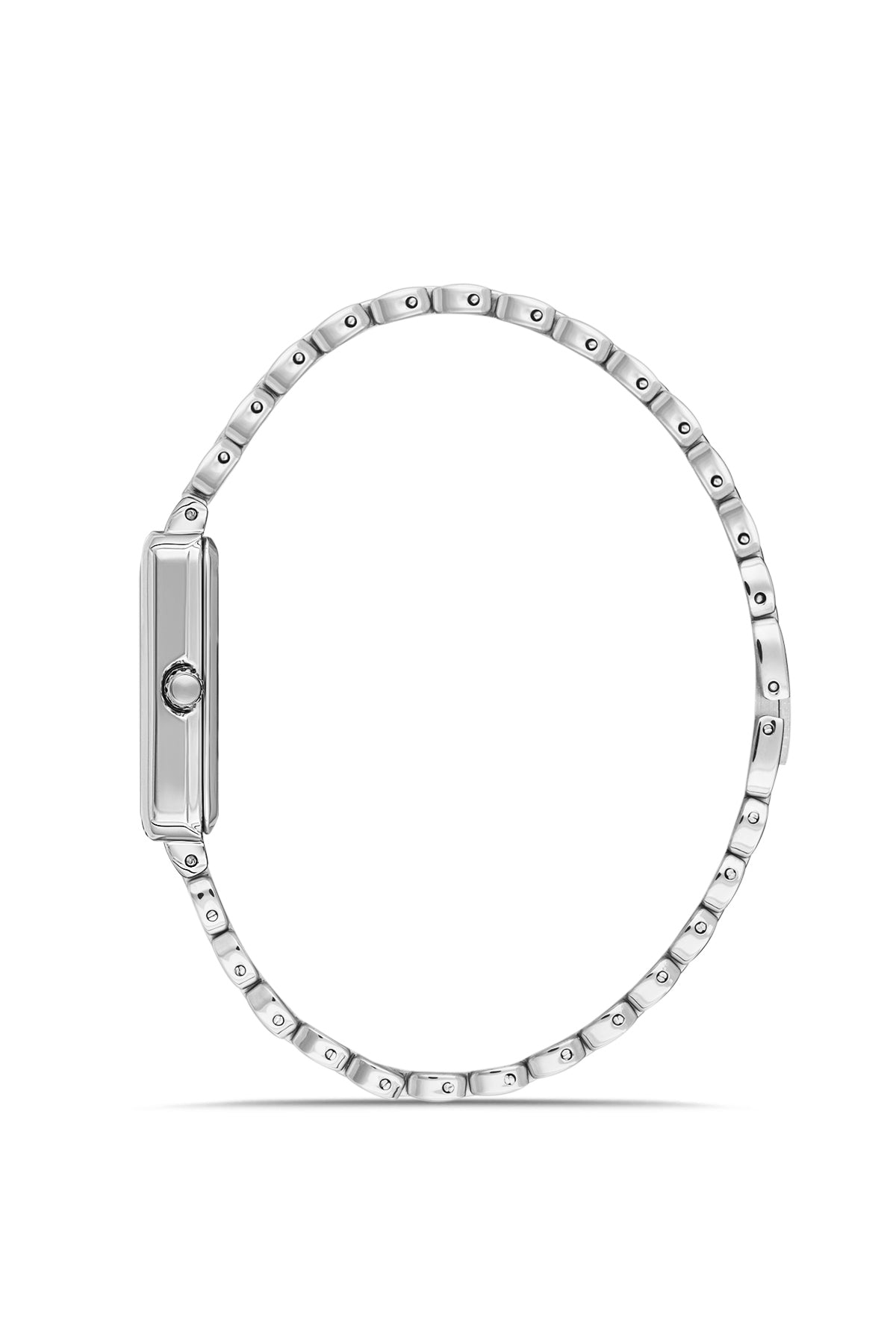 DAVID GUNER GÜMÜŞ KAPLAMALI BEYAZ KADRANLI KADIN KOL SAATİ DG-8882LA-A1