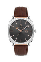 DAVID GUNER GÜMÜŞ KAPLAMALI GRİ KADRANLI ERKEK KOL SAATİ - DG-8055GB-K9