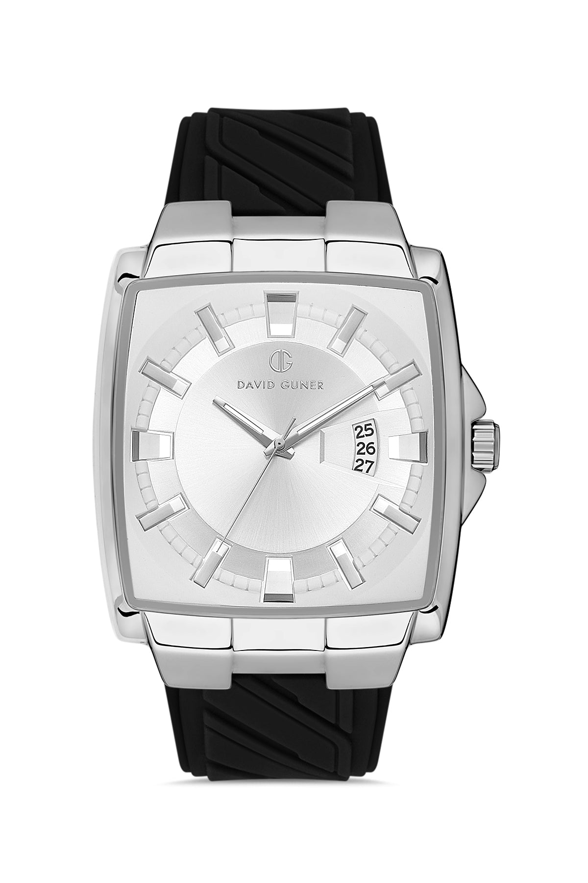 DAVID GUNER Gümüş Kaplamalı Gümüş Kadranlı Erkek Kol Saati - DG-8622GD-J1