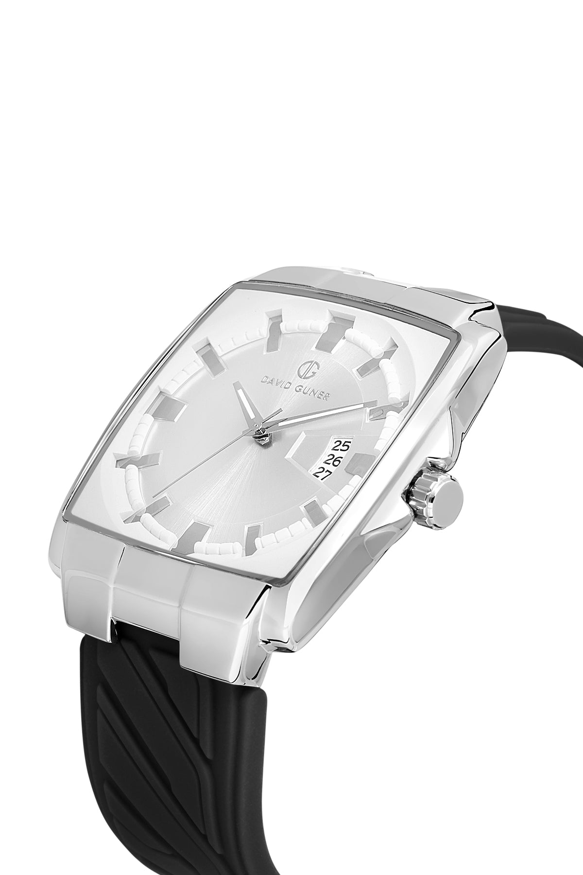 DAVID GUNER Gümüş Kaplamalı Gümüş Kadranlı Erkek Kol Saati - DG-8622GD-J1