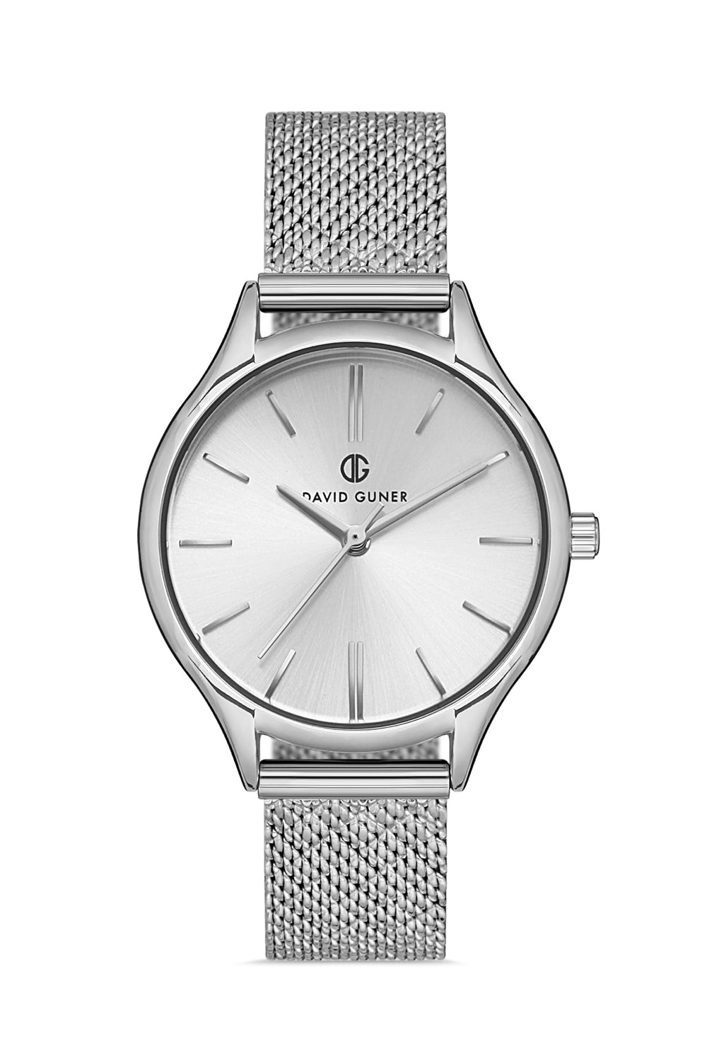 DAVID GUNER Silver Plating Silver Dial Women's Watch