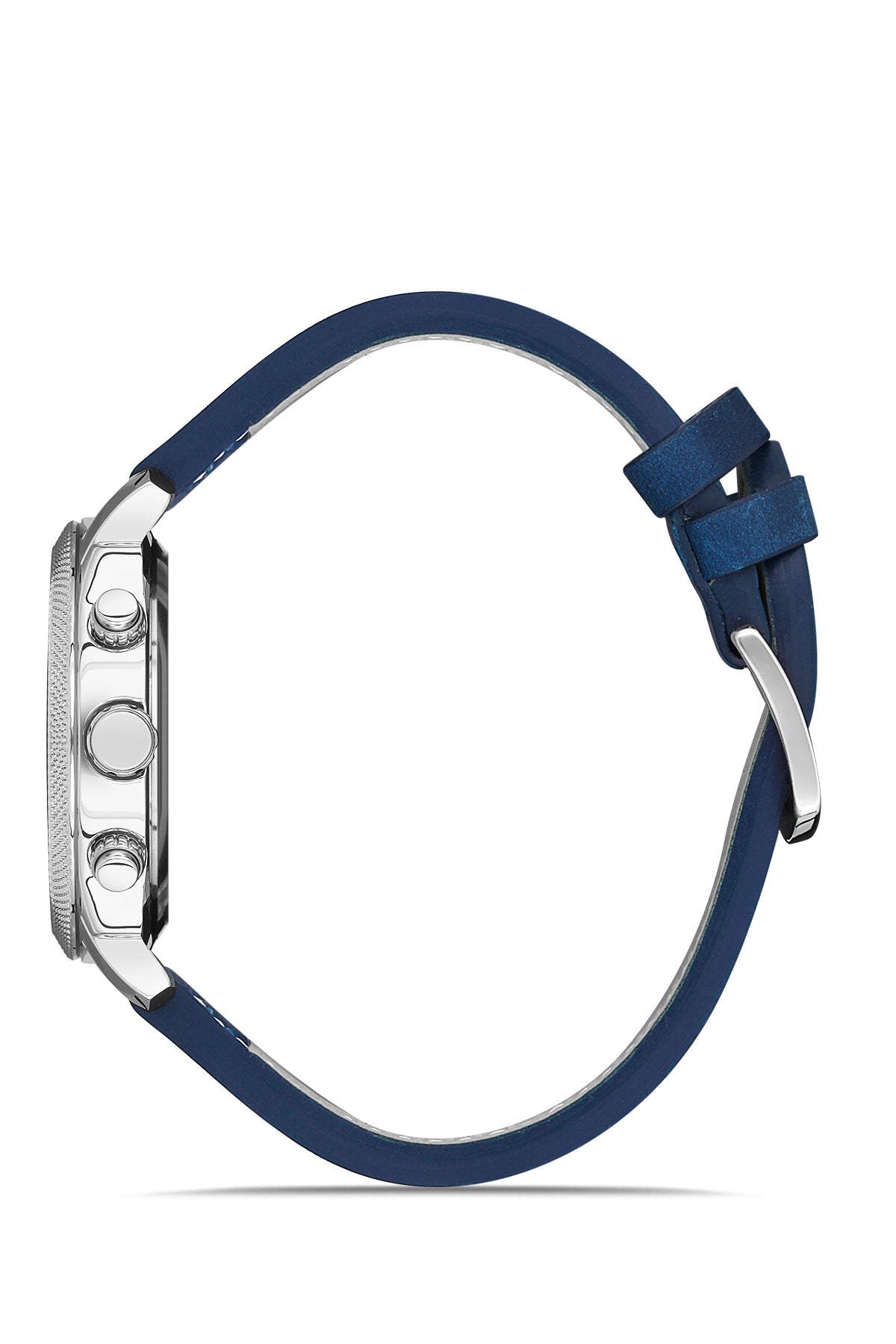 DAVID GUNER GÜMÜŞ KAPLAMALI MAVİ KADRANLI ERKEK KOL SAATİ - DG-8052GB-L3