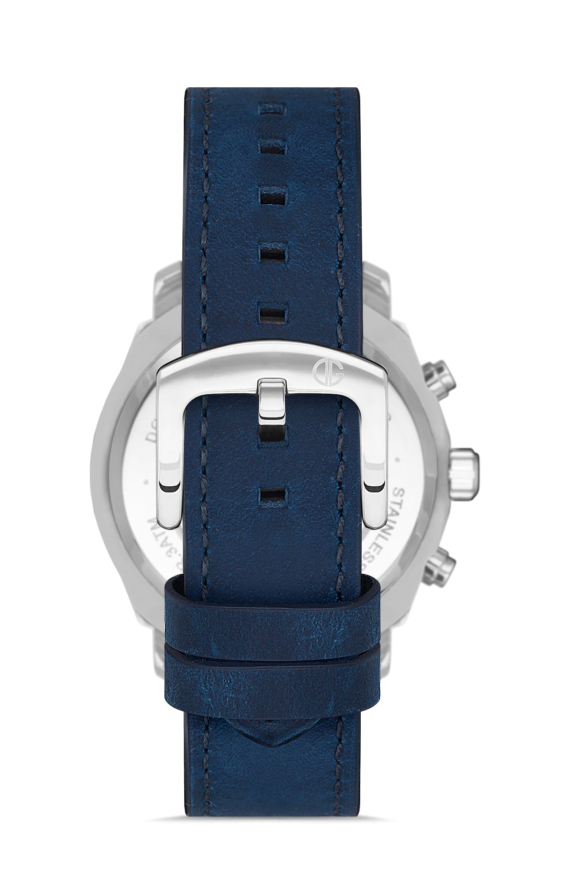 DAVID GUNER GÜMÜŞ KAPLAMALI MAVİ KADRANLI ERKEK KOL SAATİ - DG-8052GB-L3