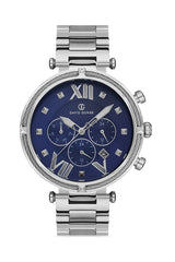 DAVID GUNER GÜMÜŞ KAPLAMALI MAVİ KADRANLI ERKEK KOL SAATİ - DG-8273GA-A3