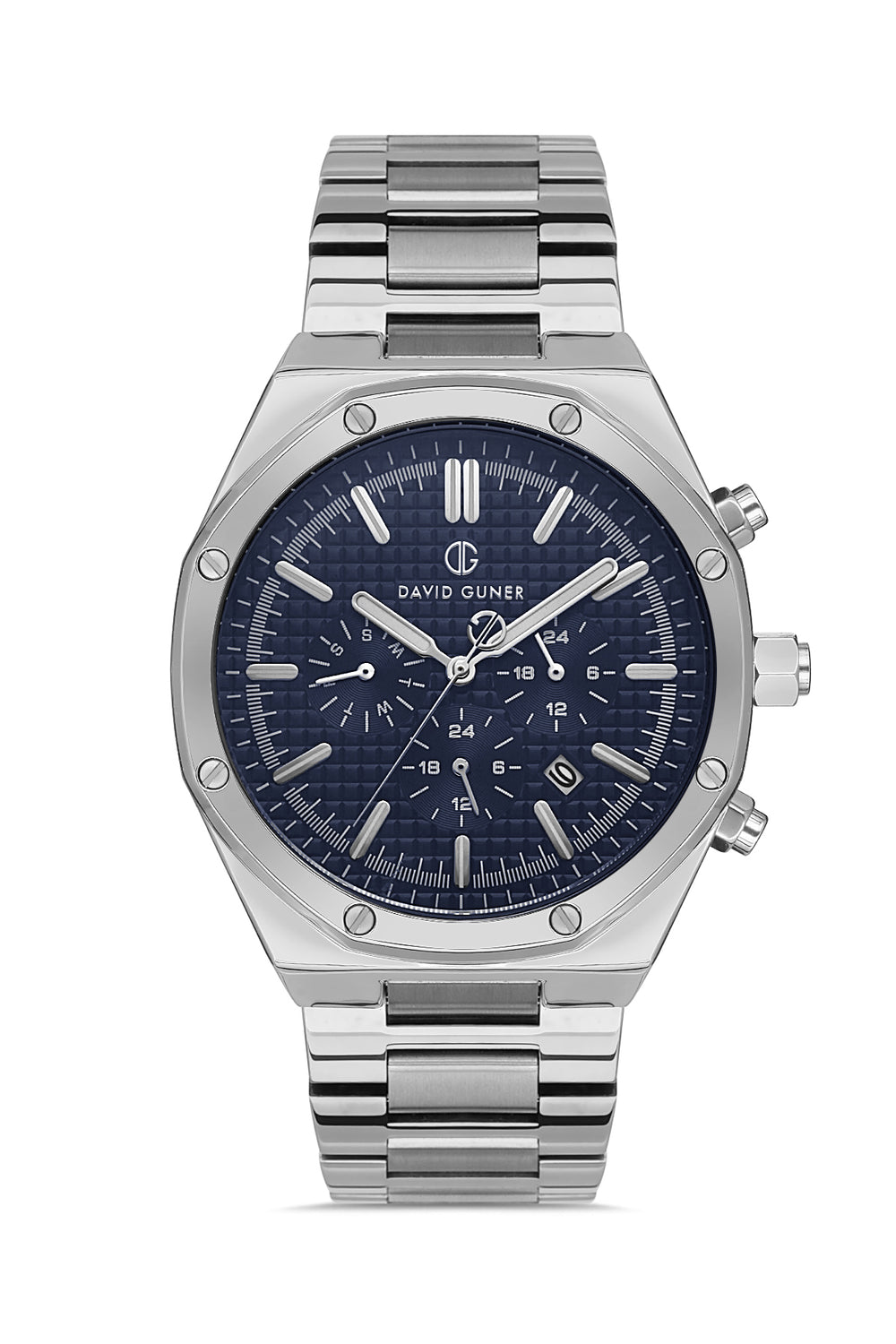 DAVID GUNER Silver Plating Men's Watch