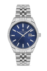 DAVID GUNER GÜMÜŞ KAPLAMALI MAVİ KADRANLI ERKEK KOL SAATİ DG-8626GA-A3