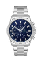 David Guner Silver Plating Blue Dial Men's Watch