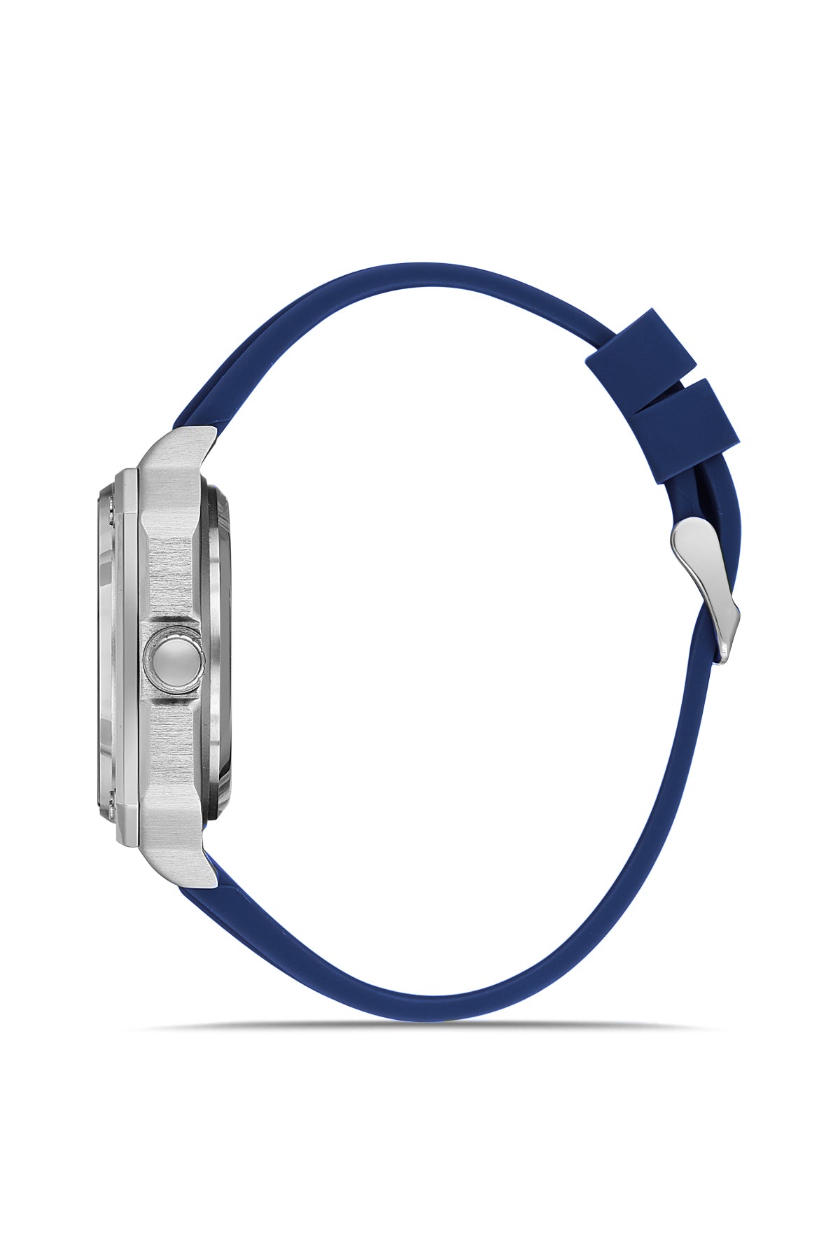 DAVID GUNER Gümüş Kaplamalı Mavi Kadranlı Erkek Kol Saati - DG-8736GD-L3