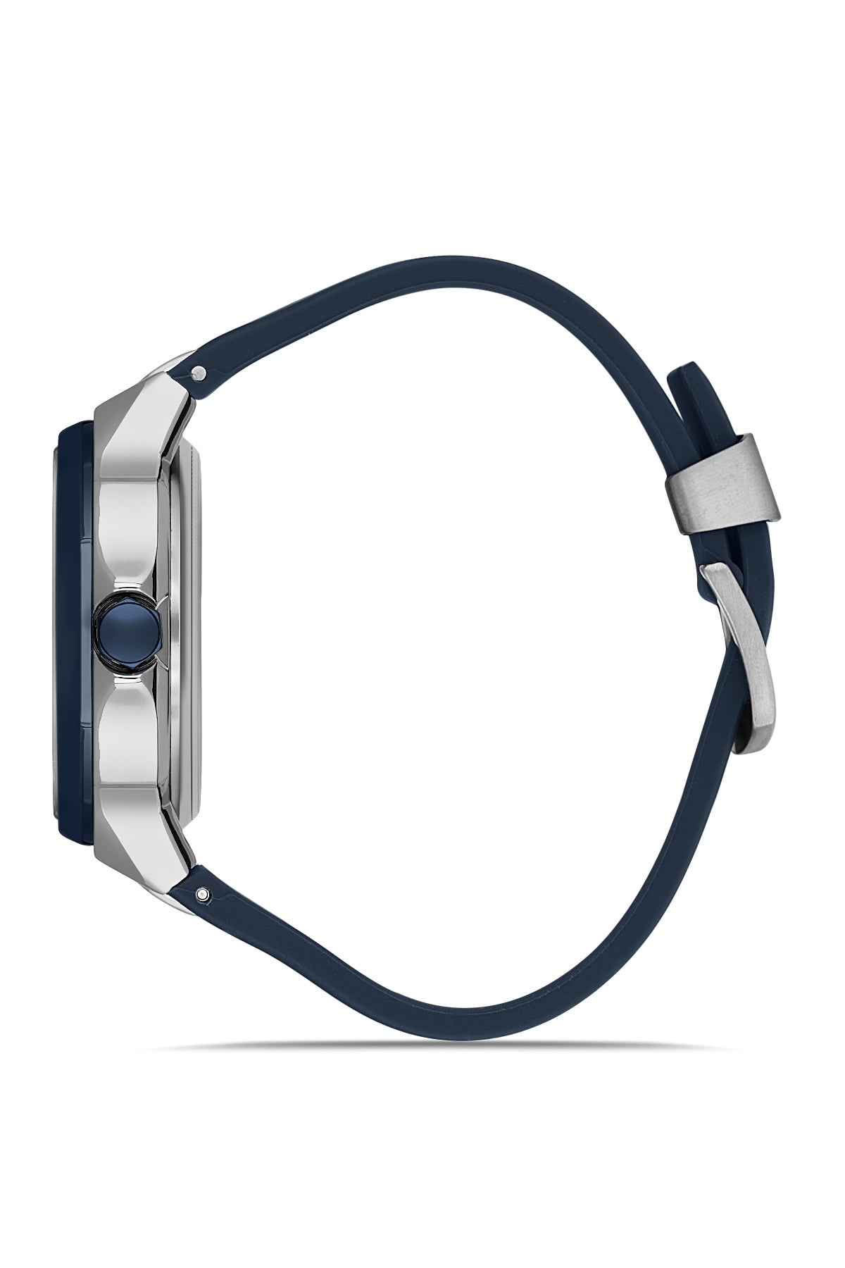 DAVID GUNER Gümüş Kaplamalı Mavi Kadranlı Erkek Kol Saati - DG-8823GD-L3