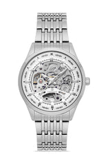 DAVID GUNER Silver Plating Automatic Function Men's Watch