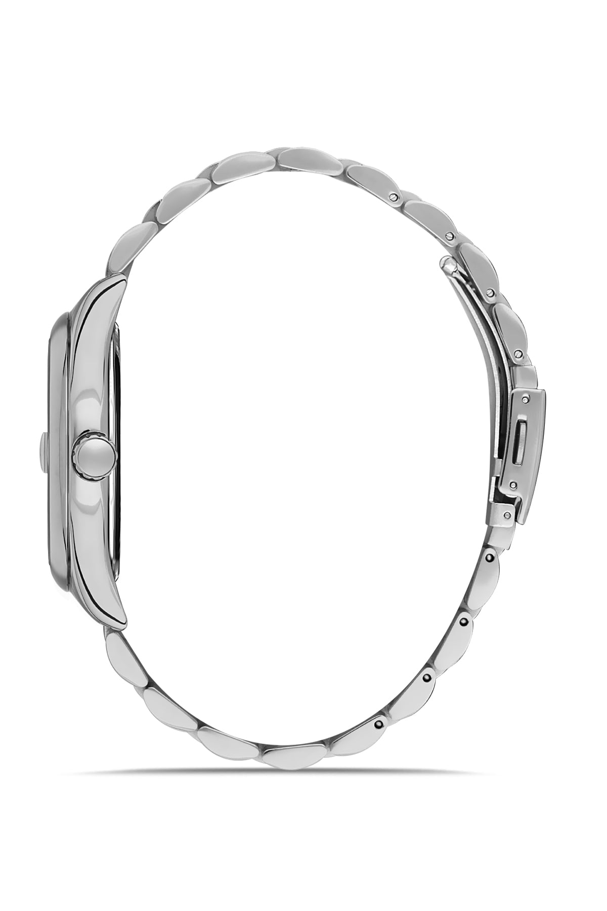 DAVID GUNER GÜMÜŞ KAPLAMALI SARI KADRANLI ERKEK KOL SAATİ - DG-8390GA-A12