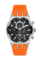 DAVID GUNER GÜMÜŞ KAPLAMALI SİYAH KADRANLI ERKEK KOL SAATİ - DG-8722GD-AD2