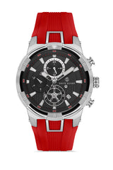 DAVID GUNER GÜMÜŞ KAPLAMALI SİYAH KADRANLI ERKEK KOL SAATİ - DG-8722GD-ZL2