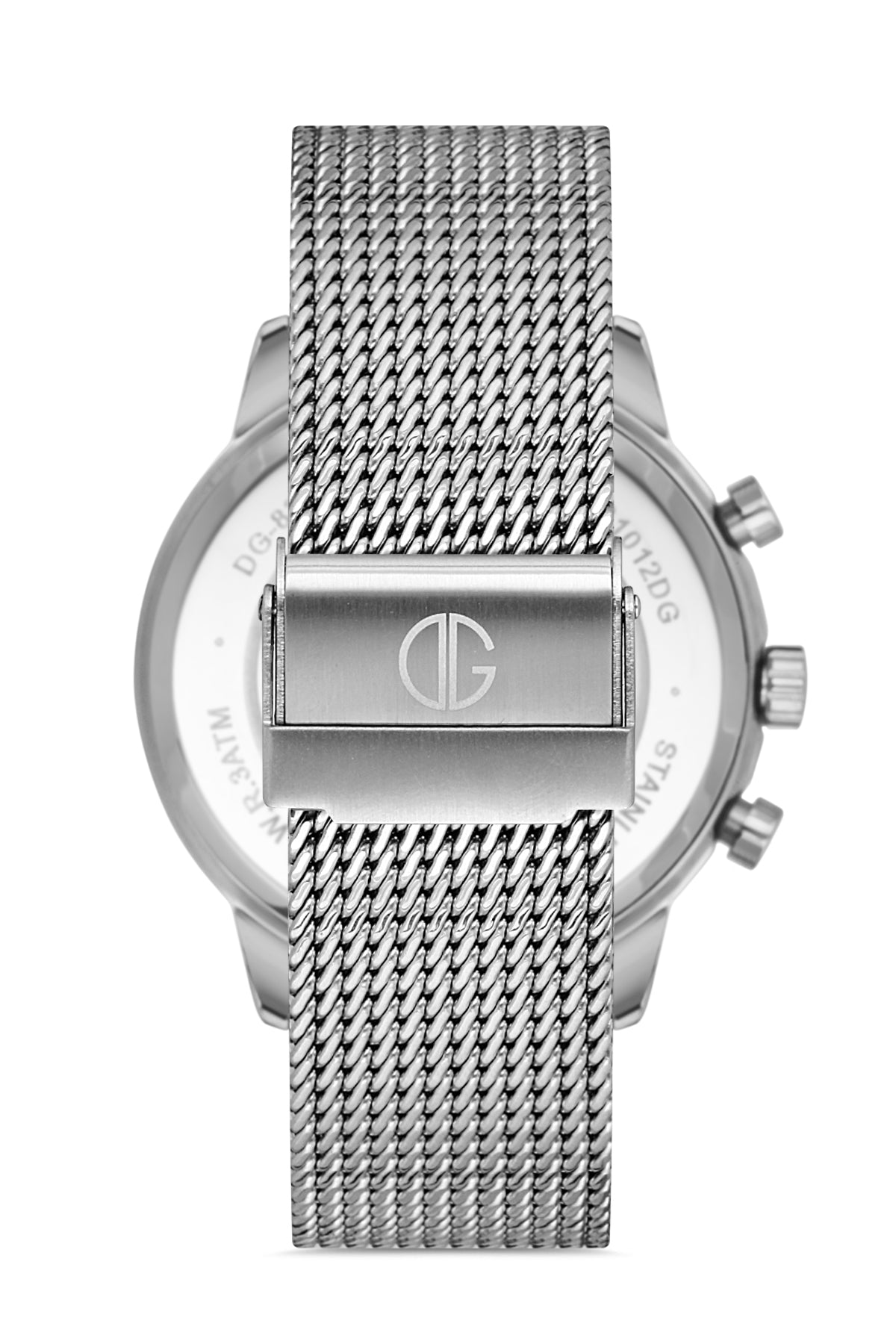 DAVID GUNER GÜMÜŞ KAPLAMALI SİYAH KADRANLI ERKEK KOL SAATİ - DG-8022GC-A2