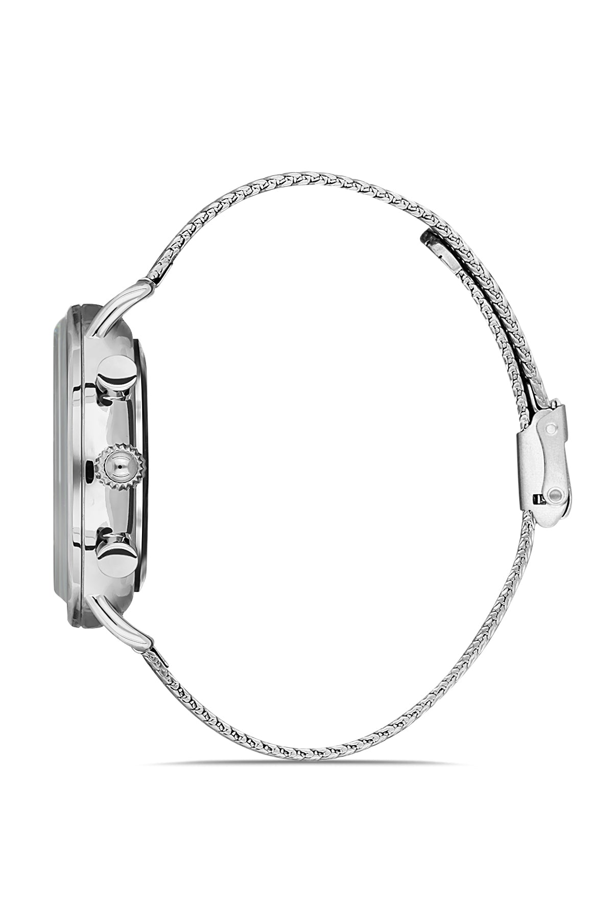 DAVID GUNER GÜMÜŞ KAPLAMALI SİYAH KADRANLI ERKEK KOL SAATİ DG-8297GC-A2