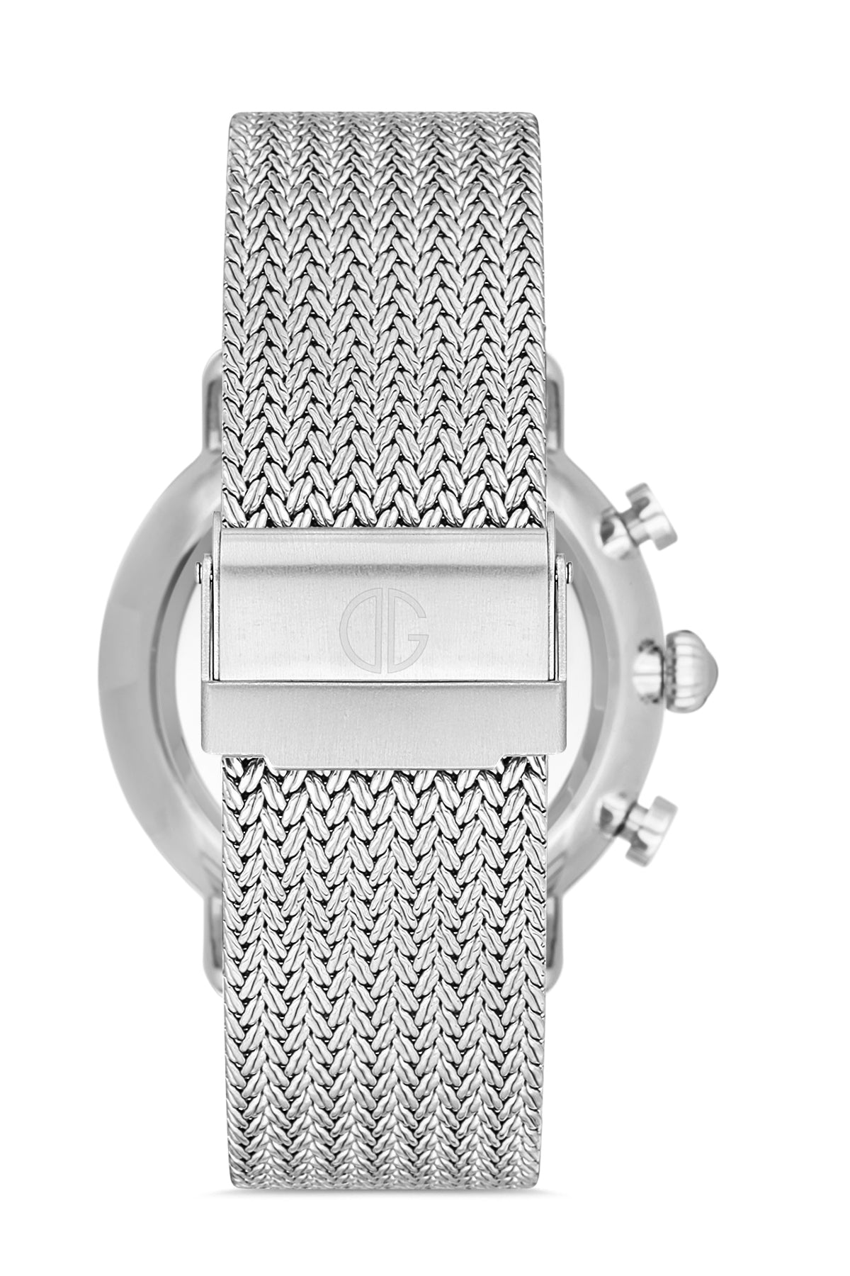 DAVID GUNER GÜMÜŞ KAPLAMALI SİYAH KADRANLI ERKEK KOL SAATİ DG-8297GC-A2