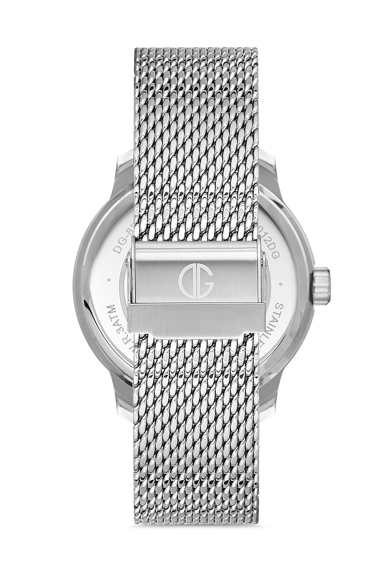 DAVID GUNER GÜMÜŞ KAPLAMALI SİYAH KADRANLI ERKEK KOL SAATİ - DG-8305GC-A2