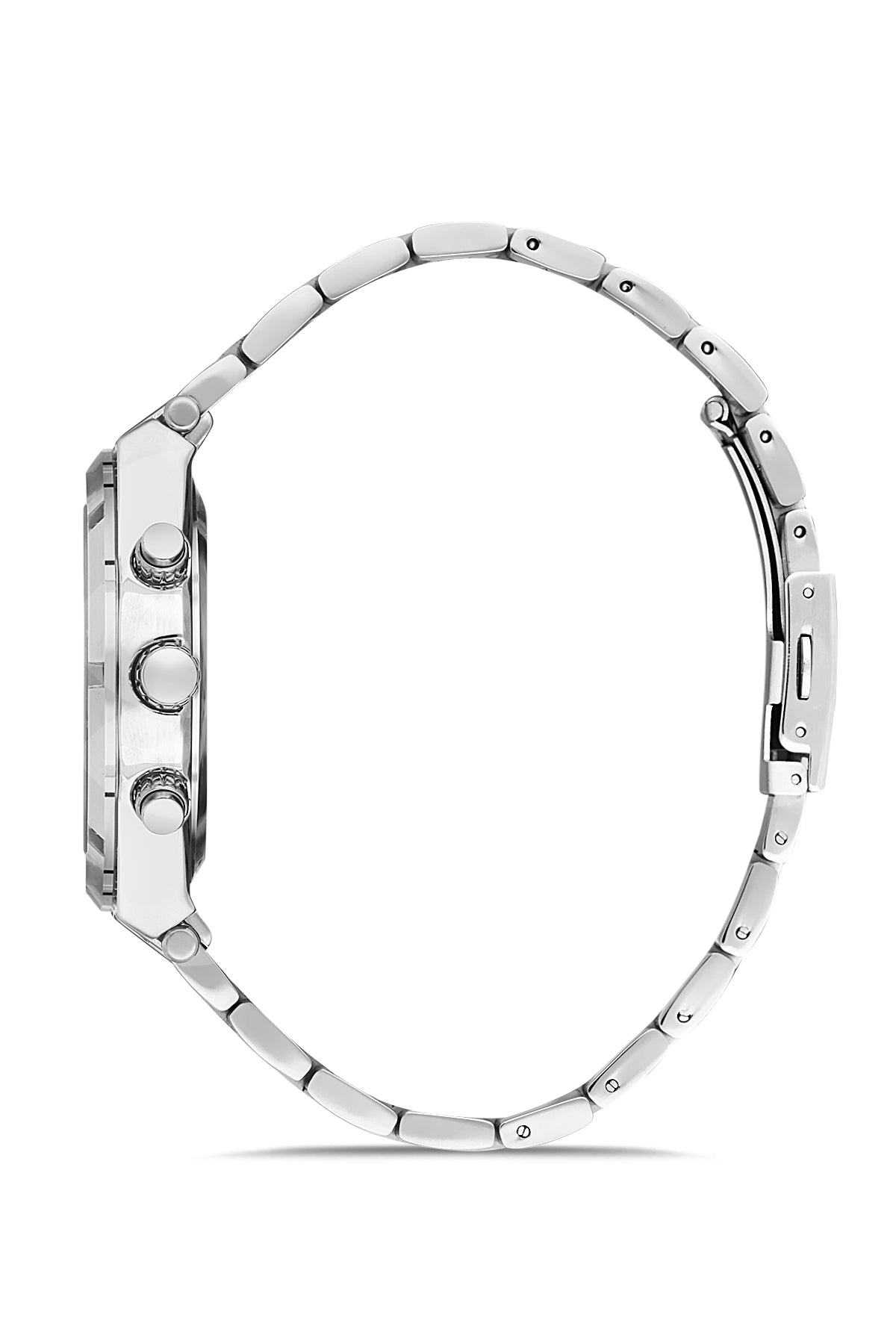 DAVID GUNER GÜMÜŞ KAPLAMALI SİYAH KADRANLI ERKEK KOL SAATİ DG-8336GA-A2