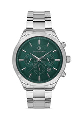 DAVID GUNER GÜMÜŞ KAPLAMALI SİYAH KADRANLI ERKEK KOL SAATİ - DG-8400GA-A10