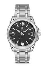 DAVID GUNER Siyah Kadranlı Takvimli Paslanmaz Çelik Erkek Kol Saati - DG-8469GA-A2