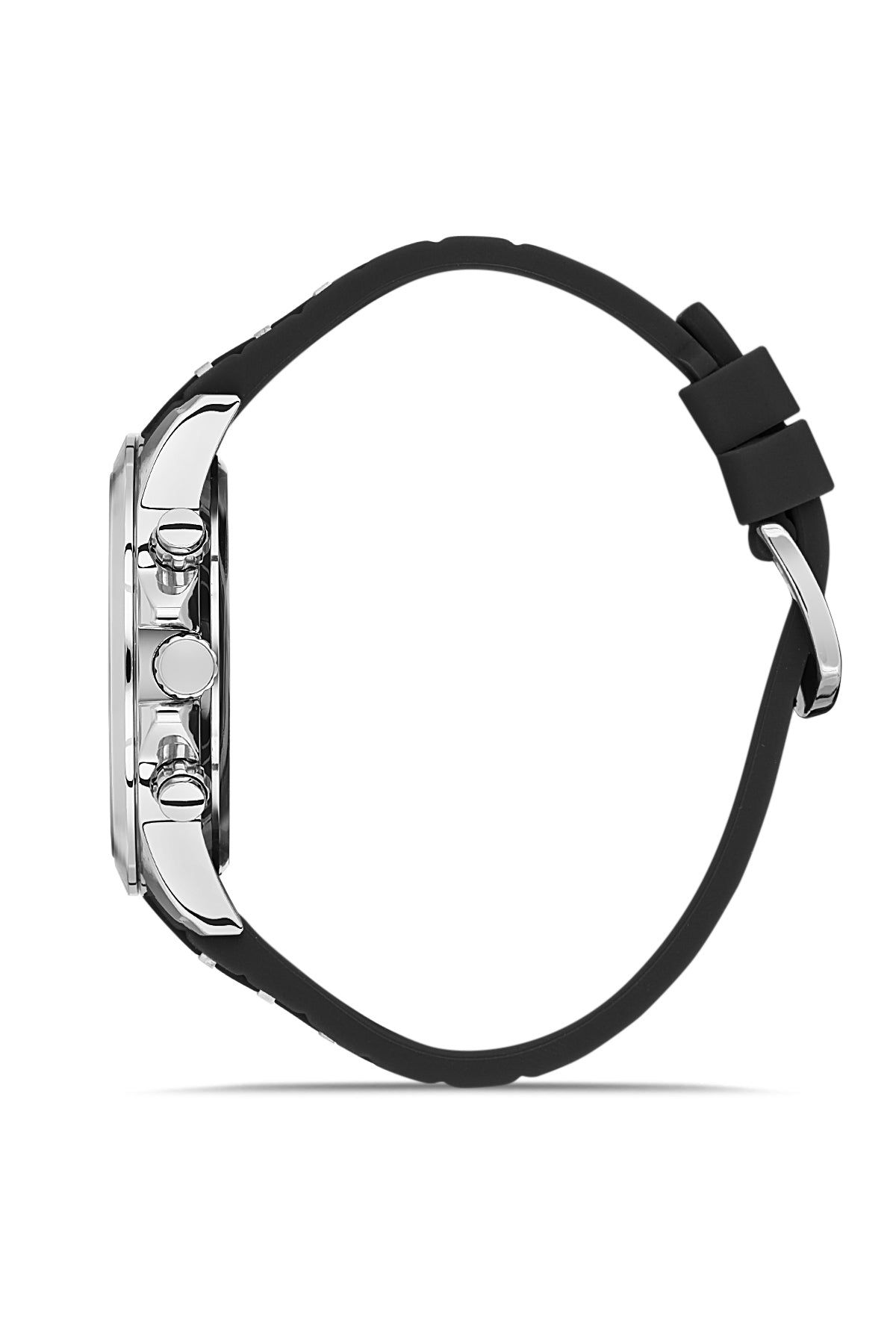 DAVID GUNER GÜMÜŞ KAPLAMALI SİYAH KADRANLI ERKEK KOL SAATİ DG-8615GD-J2