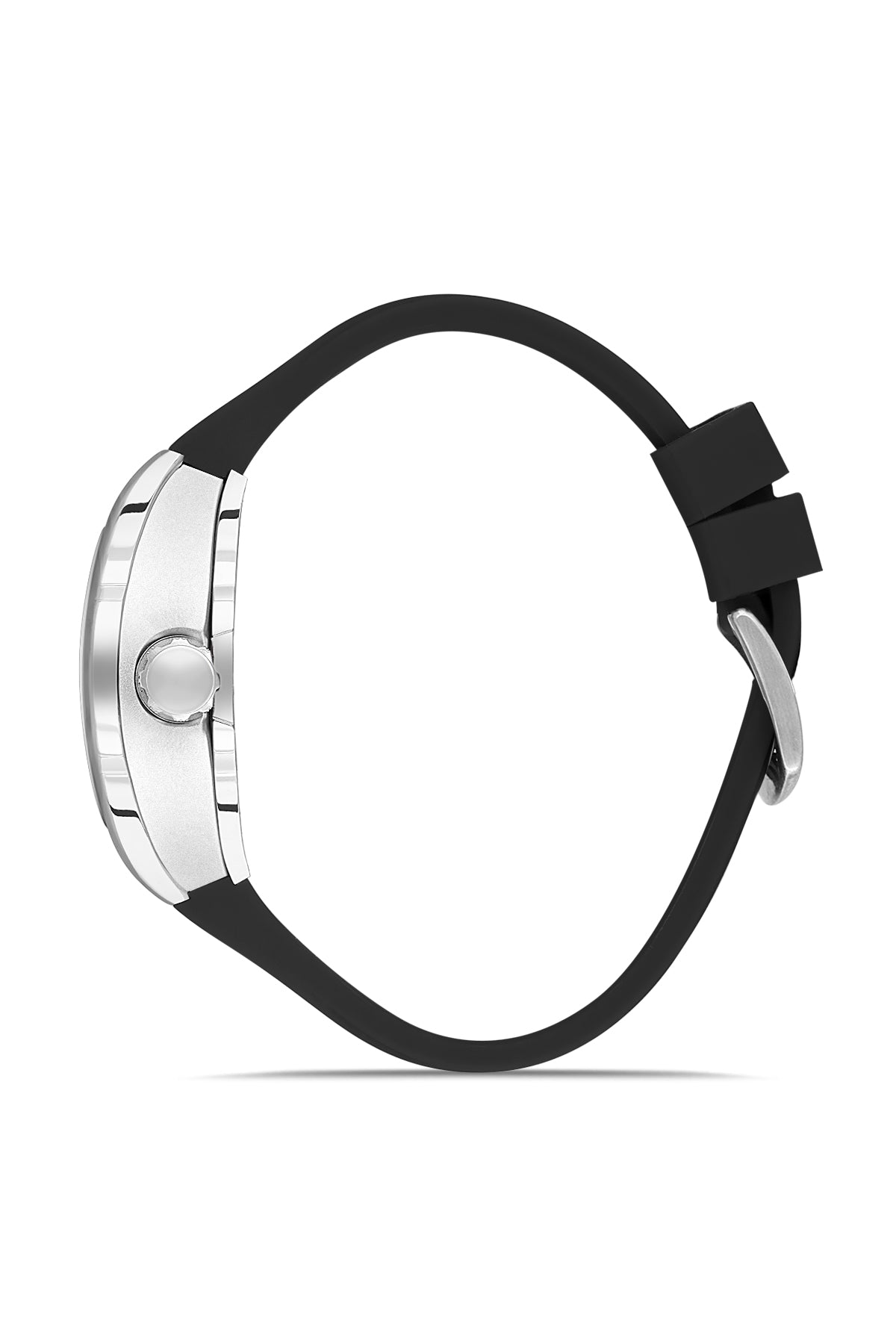 DAVID GUNER Gümüş Kaplamalı Siyah Kadranlı Erkek Kol Saati - DG-8883GD-J2