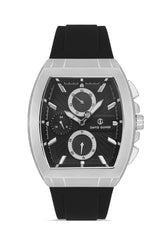 DAVID GUNER GÜMÜŞ KAPLAMALI SİYAH KADRANLI KADIN KOL SAATİ DG-8486GD-J2