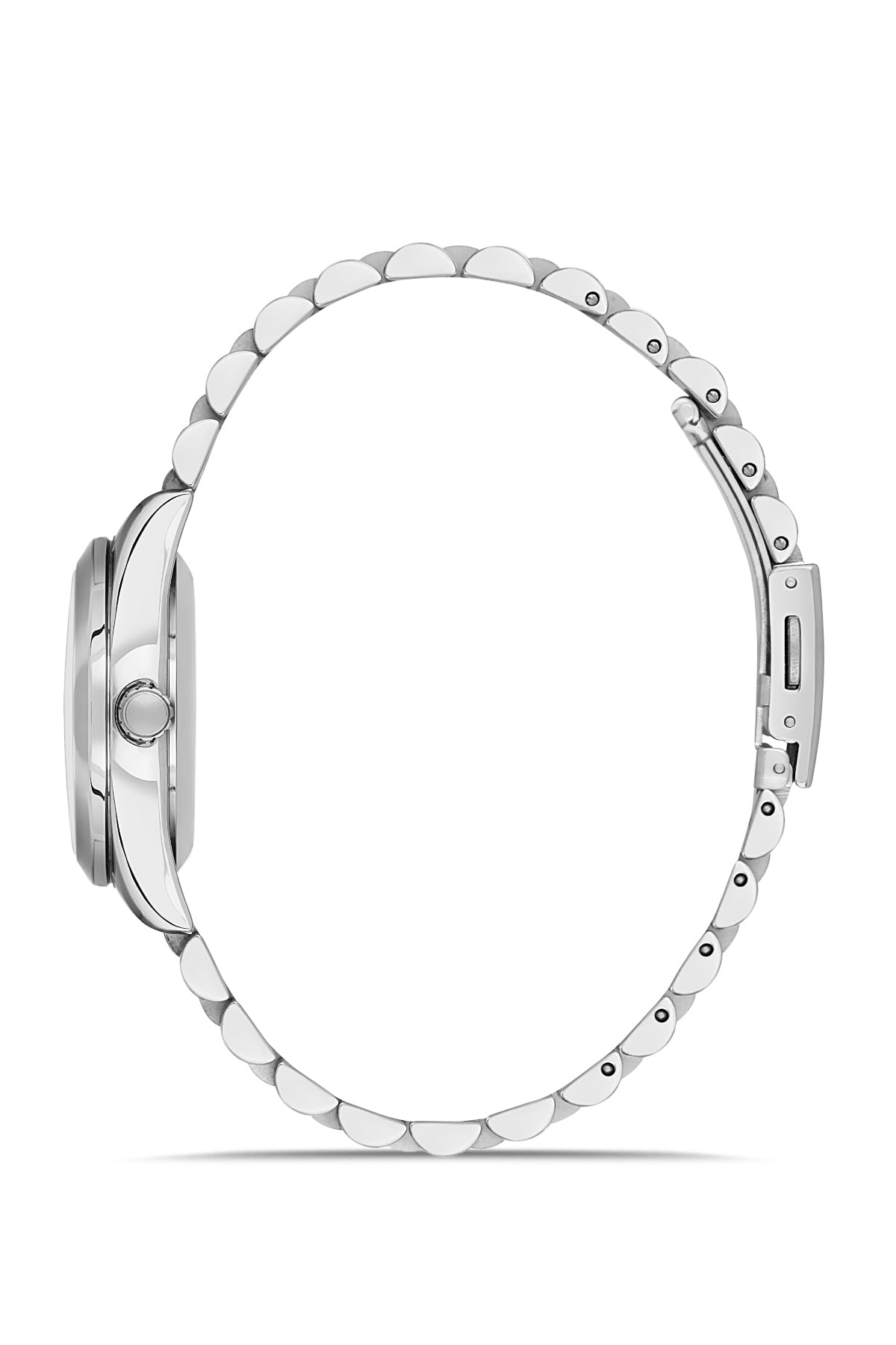 DAVID GUNER Black Dial Silver Plating Women's Watch