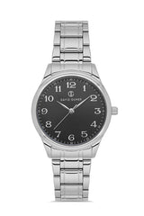 DAVID GUNER GÜMÜŞ KAPLAMALI SİYAH KADRANLI KADIN KOL SAATİ DG-8717LA-A2