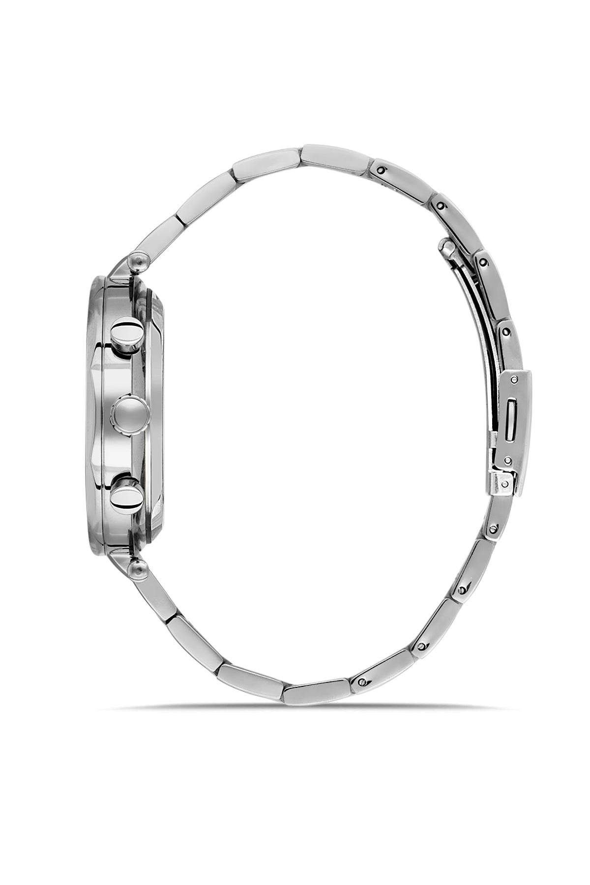 David Guner Sarı Kadranlı Gümüş Çelik Kordonlu Erkek Kol Saati - DG-8693GA-A12