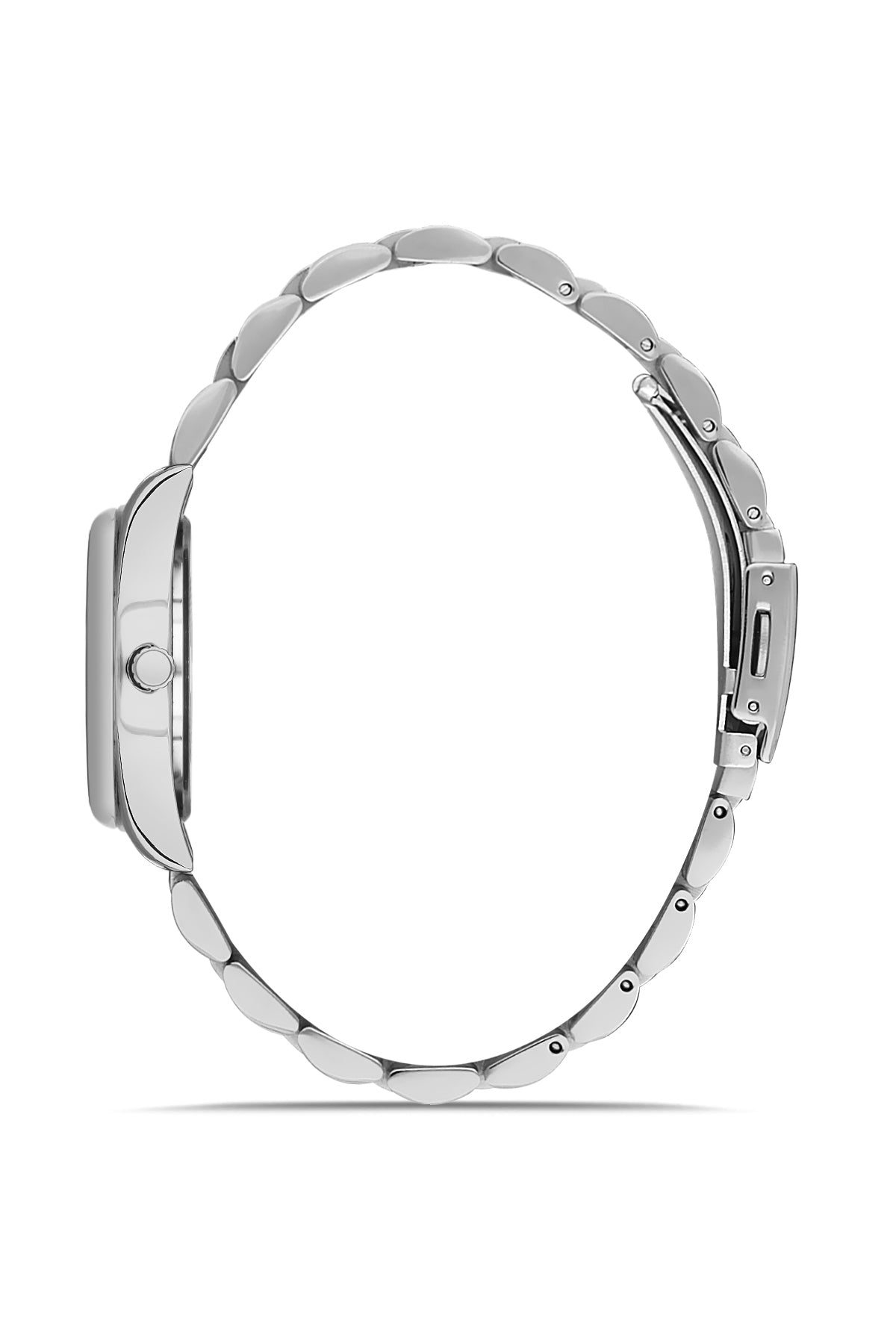 DAVID GUNER GÜMÜŞ KAPLAMALI TURUNCU KADRANLI KADIN KOL SAATİ - DG-8391LA-A11