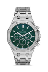 DAVID GUNER GÜMÜŞ KAPLAMALI YEŞİL KADRANLI ERKEK KOL SAATİ DG-8065GA-A10