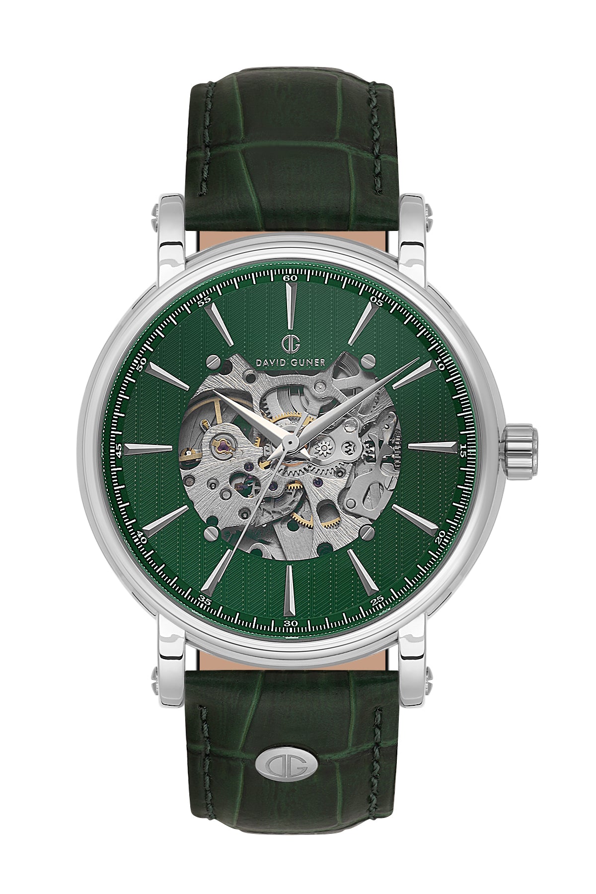 DAVID GUNER Yeşil Kadranlı Otomatik Erkek Kol Saati