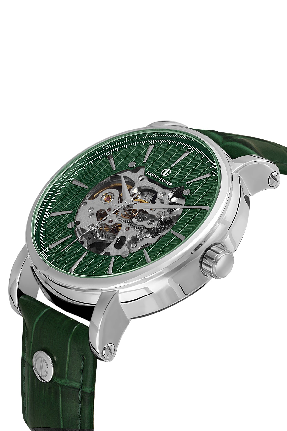 DAVID GUNER Yeşil Kadranlı Otomatik Erkek Kol Saati