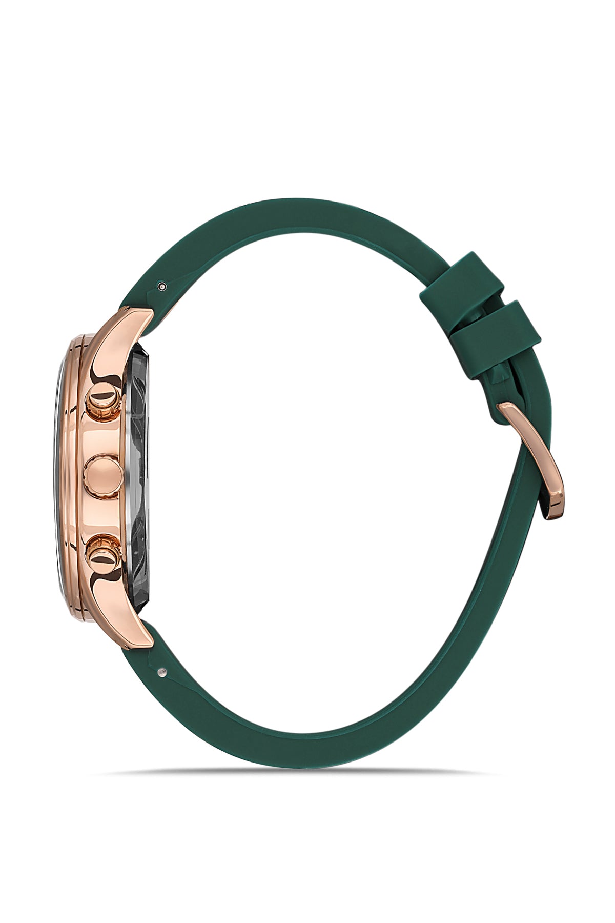 DAVID GUNER Green Dial Men's Watch with Silicone Band